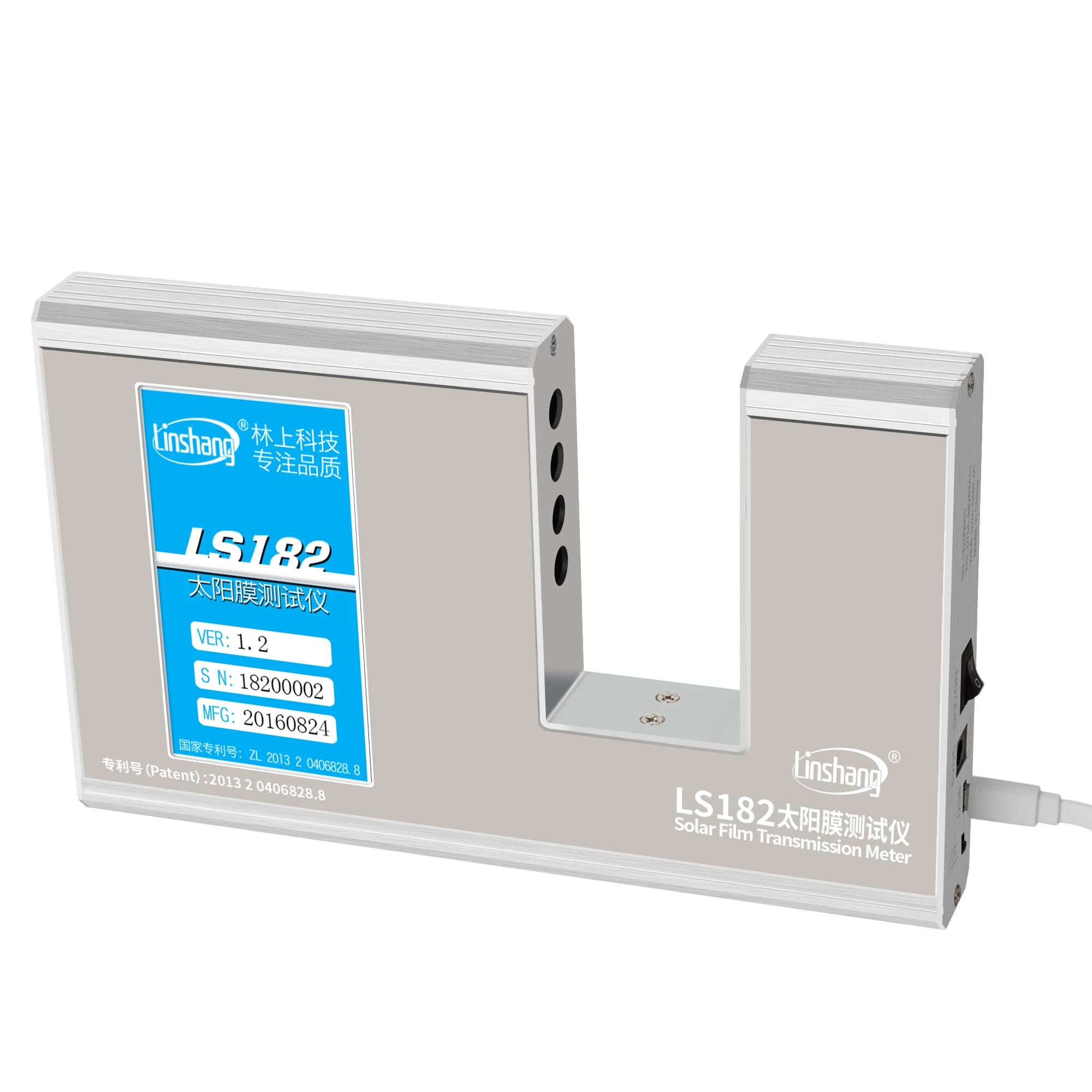 Maatwerk Linshang LS182 shgc meter tint meter tser beste geavanceerde zichtbaar lichtdoorlatendheidsmeter