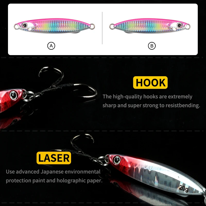 Señuelos de metal para mar y jigging lento – cuchara 15-40 g - imagen 4