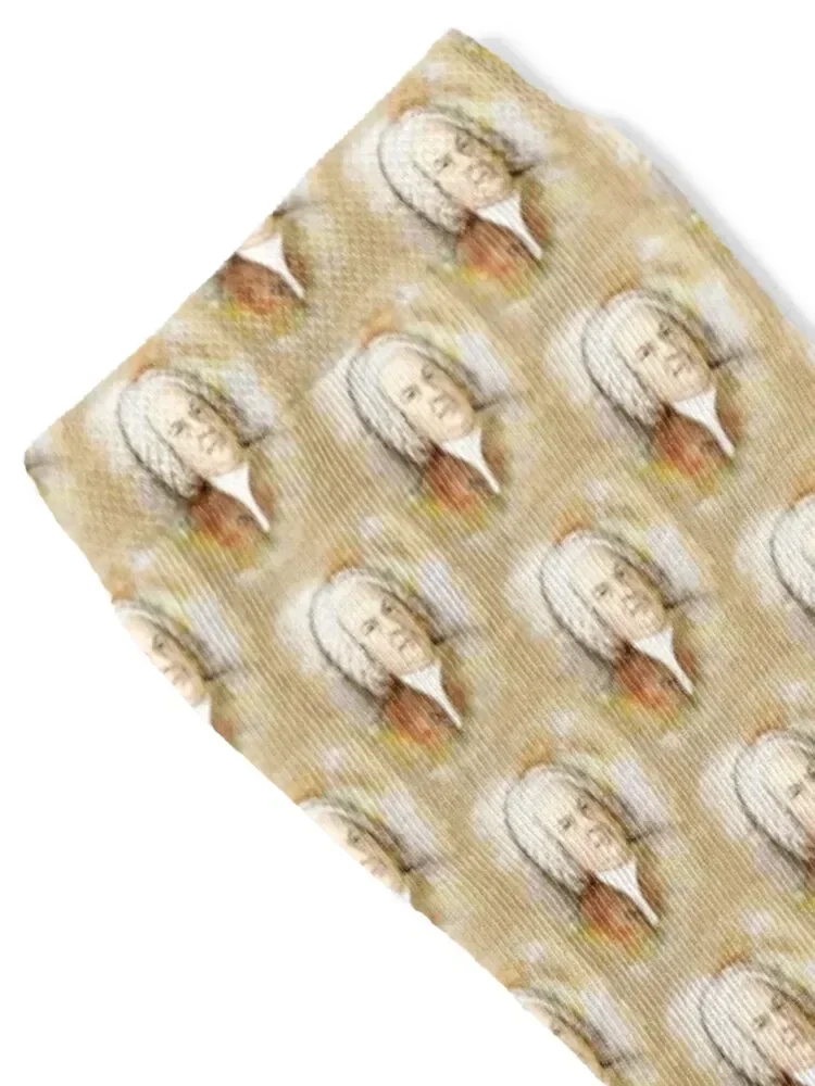 Johann Sebastian Bach im Aquarell Stil Socks set Christmas Socks Woman Men's