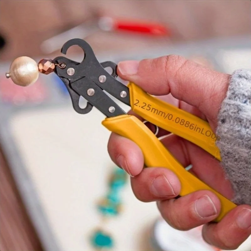 Ring Clamp Pliers Set 1.5 22.5 3mm Heavy Duty Jewelry Wire Cutter Bender Tool Sharp Jaw Copper Clamp For Beading Necklace Bracelet Repair Precision Durable For Beginner Pro Jewe