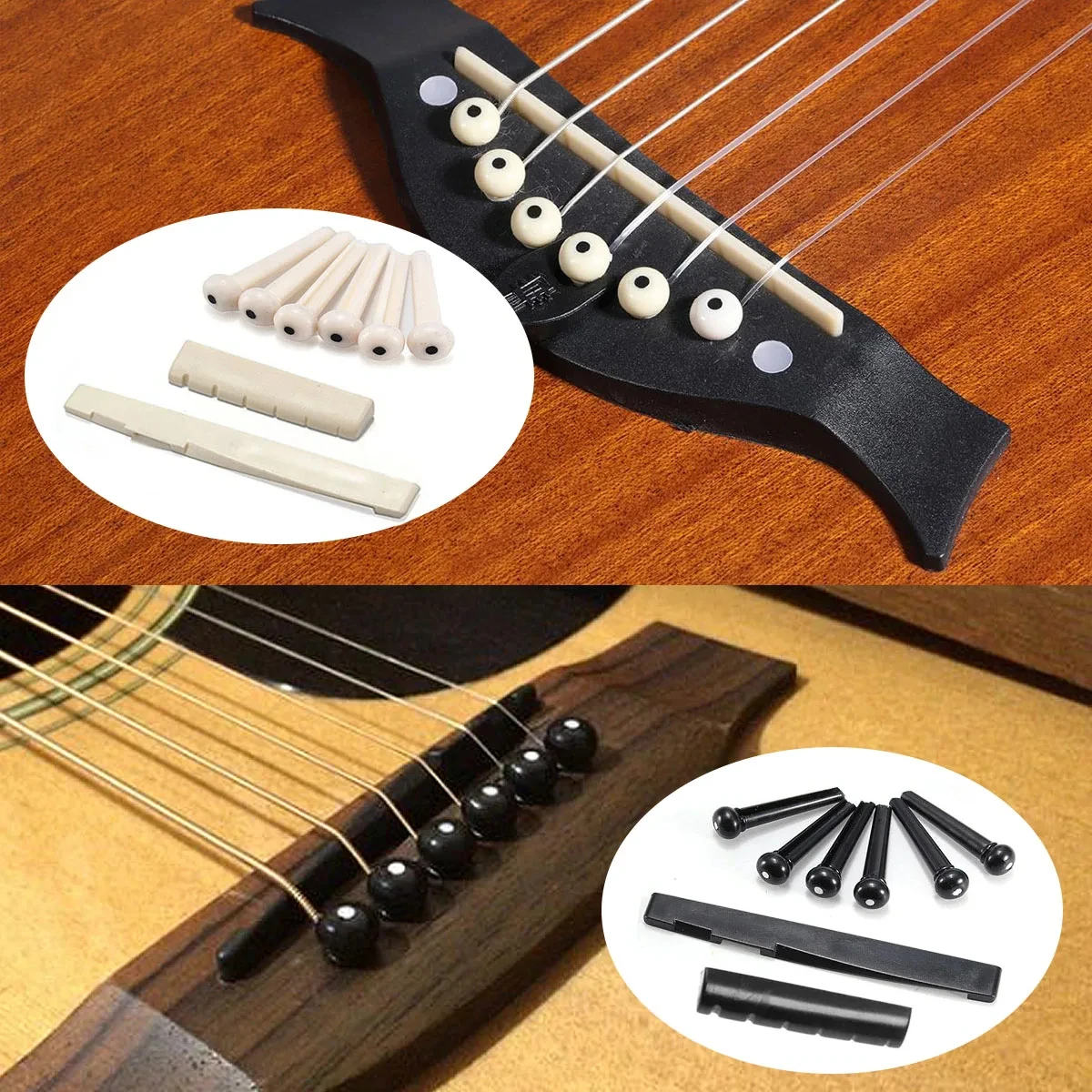 مجموعة ملحقات الجيتار الاحترافية 48 قطعة للمبتدئين-كابو، أوتار، اختيارات، اللفاف، دبابيس الجسر والسروج، مجموعة العناية بالجيتار الكل في واحد #5