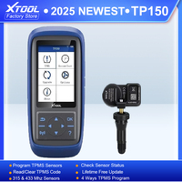 XTOOL TP150 WIFI Tire Pressure Monitor With 315&433 MHZ Sensor TS100 OBD2 TPMS Scanner Tool Tire Pressure Monitoring Programming
