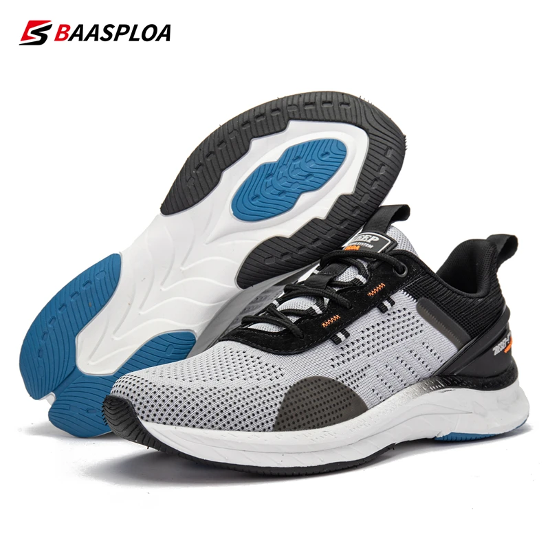 2023 New Men\'s Running Sneakers Lightweight and Comfortable Male Walking Shoes Fashion Brand Baasploa Casual Shoes