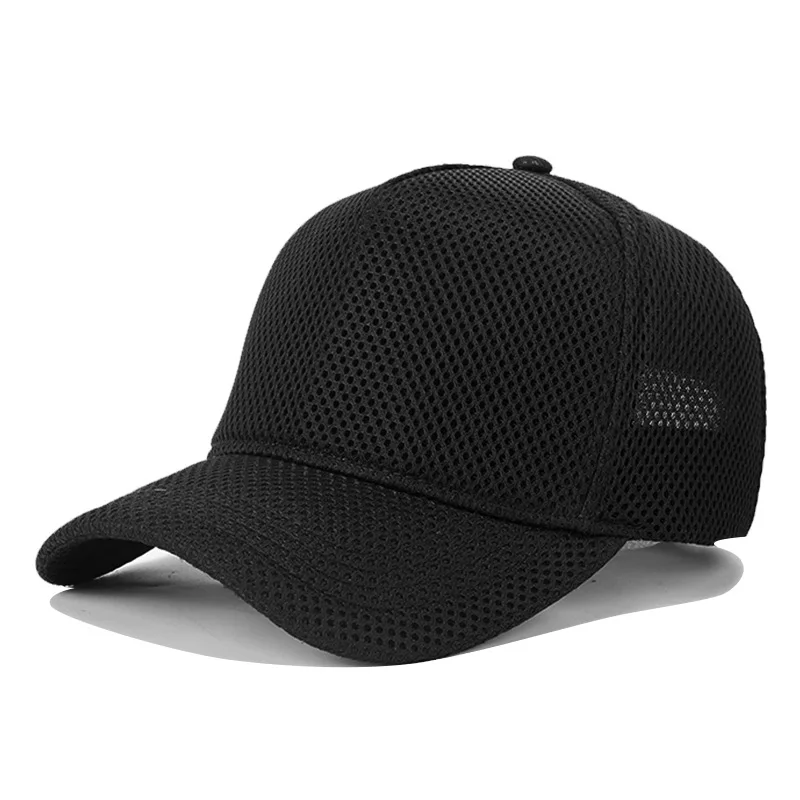 Casquette de baseball en maille respirante pour hommes et femmes, chapeau haut de gamme, section fine, crème solaire extérieure, chapeau de langue