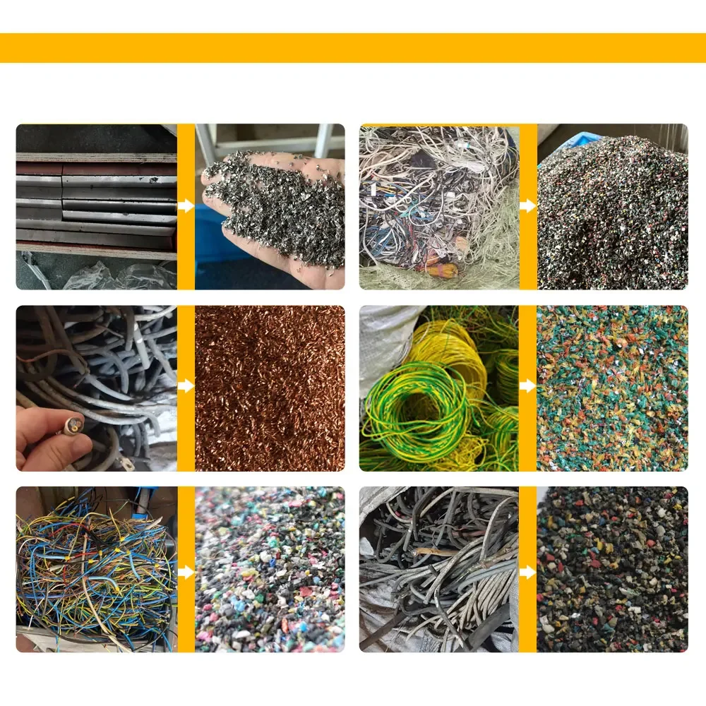 Customized 99%  Recycling Rate Scrap Cable Recycling Machine  Scrap Copper Wire Granulator Machine waste cable wires