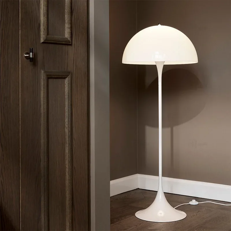 Imagem -04 - Nordic Danish Designer Led Mushroom Floor Lamp Branco Quarto Leitura de Cabeceira Iluminação Decorativa Fixture Art Sala de Estar Estudo