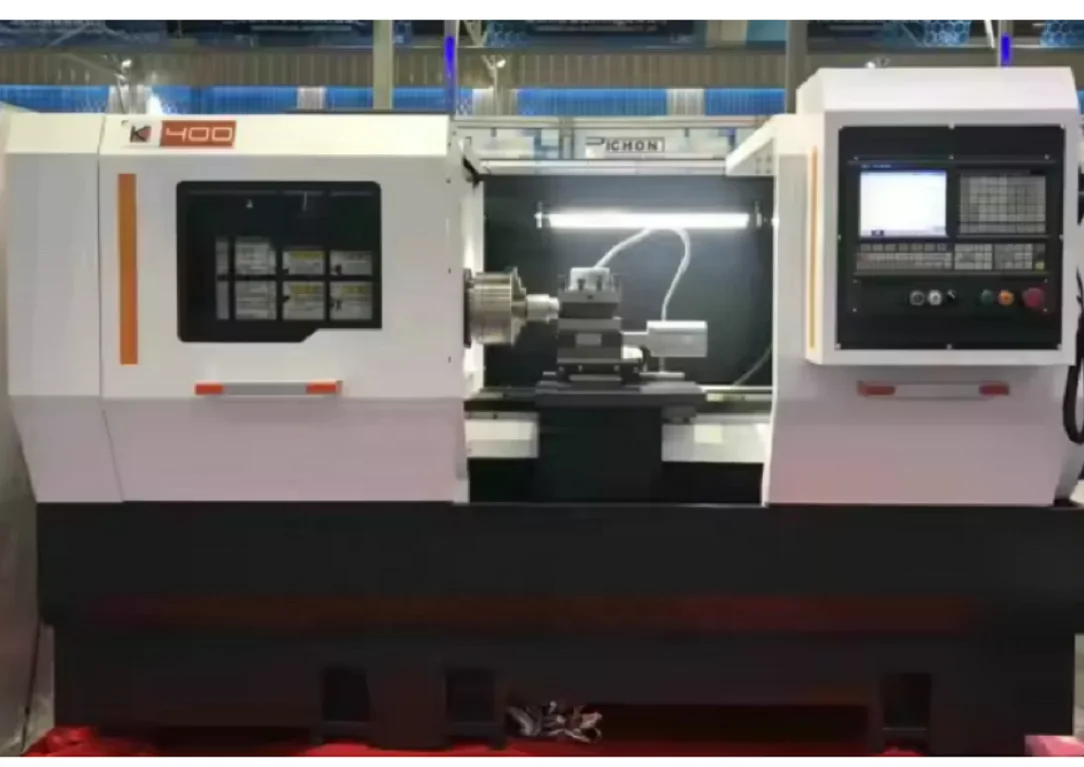 K400/1000 مخرطة CNC اقتصادية صب متكامل للسرير والقدم مغزل مستقل عالي الدقة بسعر جيد في الصين