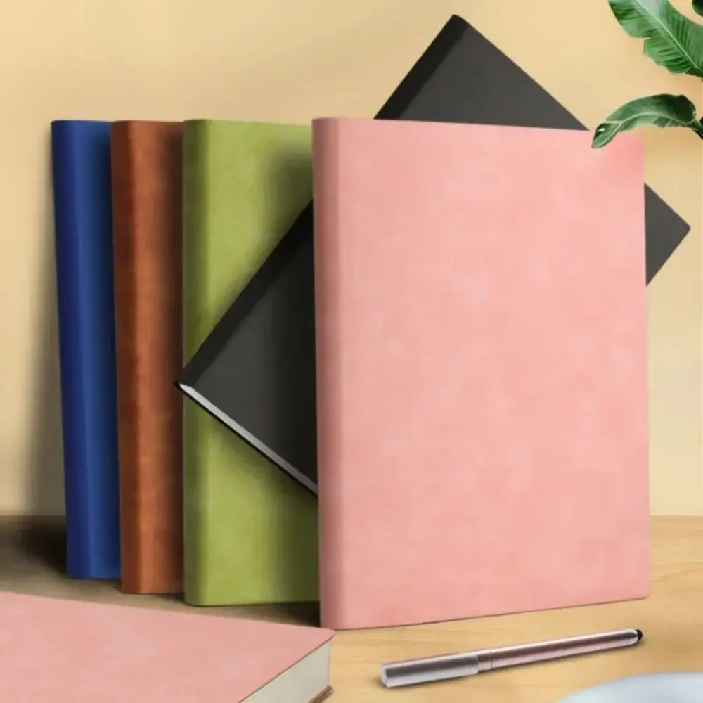 خط/فراغ A4 دفتر سميك 200 صفحة خط أفقي A4 مكتب دفتر غطاء بولي يوريثان دراسة دفتر كبير كبير