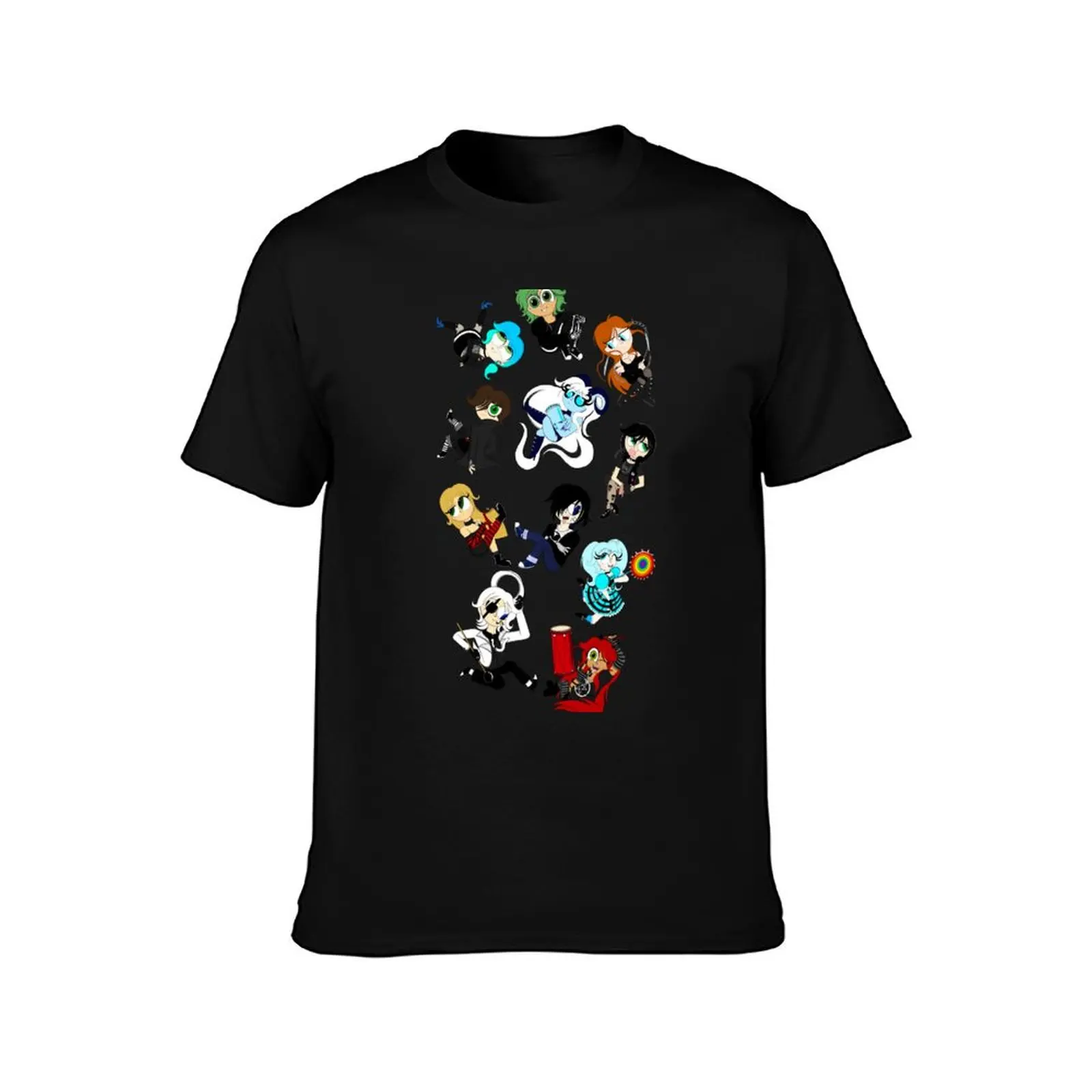 The Black Heart Mafia - FULL CHIBI COLLECTION! T-Shirt Summer Casual Cotton Tee Oversized Streetwear Tops Unisex Men Women
