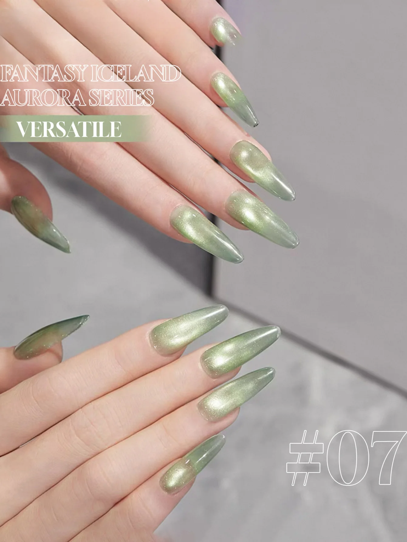 ZH 1-18 szt. Islandia Aurora 8-kolorowy lakier żelowy do paznokci typu \"kocie oko\" z klejem, eksplozja szklanych koralików 2025, ekskluzywny do salonów paznokci, zdobienie paznokci