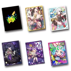 Anime Pokemon Game PTCG MTG Kawaii Card Sleeve Acerola Gengar Marnie Iono Pikachu Hobby Collectibles Gift Toys 60Pcs/Set 67x92mm