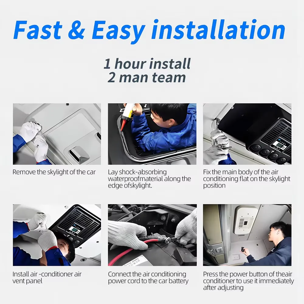 ملحقات قافلة مكيف الهواء على السطح سعة تبريد قوية 2700 وات/9180 وحدة حرارية بريطانية