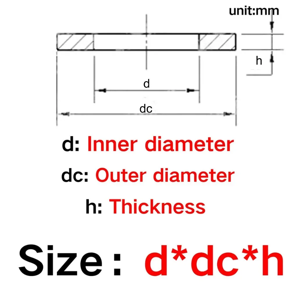 Weiyi M6 M8 M10 Große Dichtungs-Flachdichtung aus SUS304 Edelstahl, breitere Flachdichtung, Dichtungsunterlegscheiben, Außendurchmesser=10mm-50mm – Detail 2