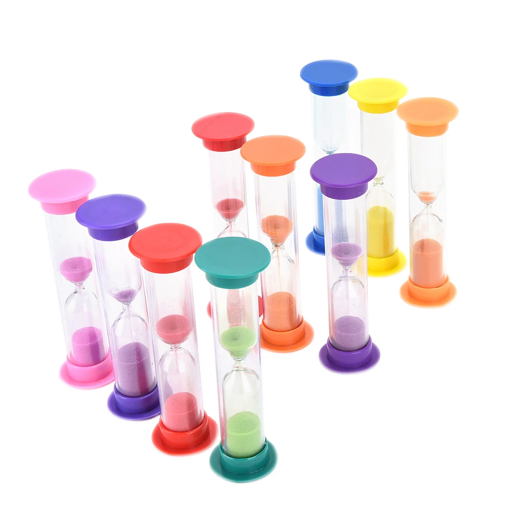 1pc New 1/2/3 Mins Classroom Game Hourglass Sandglass Sand Cook Clock Timer Home Decoration Toys for Kids Random Color