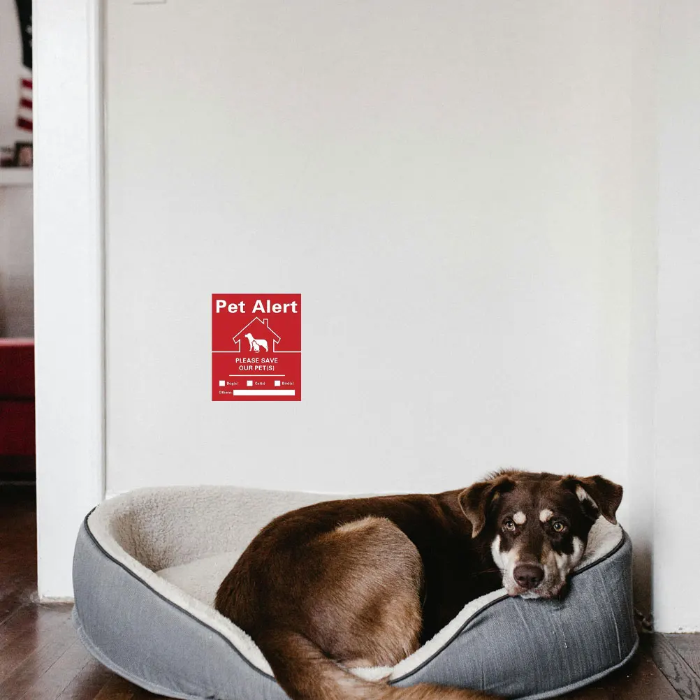 

30 Sheets Fire Rescue Stickers Safety Decal Puppy Home Emergency Pets Rescue Safety Door Decal Folder Tag