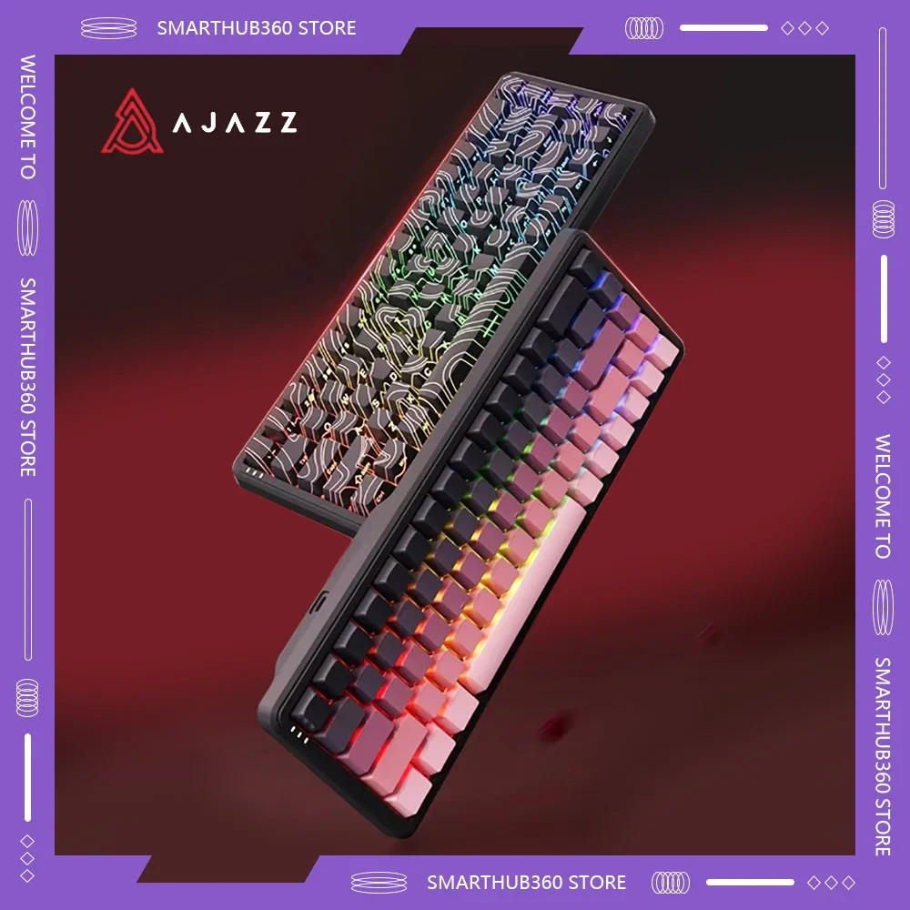 AJAZZ AK680 MAX 8k Polling Rate Hot Swap RGB Mechanical Keyboard Magnetic Switch Wired Gaming Customized Keybaord Pc Accessories