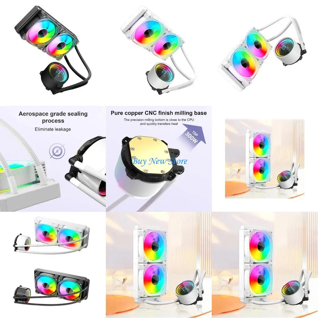 

20CE Powerful 240mm Coolers Radiators CPU Liquid Cooling with Fan Controller