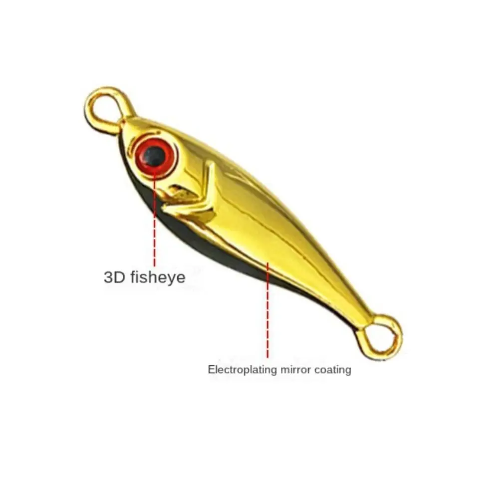 5g 7g 10g 15g 20g 30g 40g Fishing Lure Sports Silver Gold Zinc Alloy Metal Jig Lure Spinning Baits Fishing