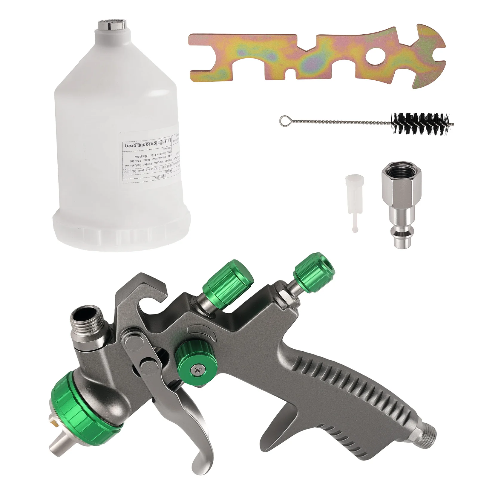 

Car Paint HVLP Body Shop 1.3mm Gravity Sprayer Gun 600ml Cup Pressure Control