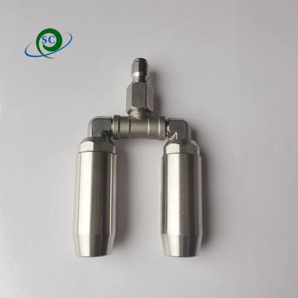 

High Pressure Washer Rotating Dual Turbo Nozzle Spray Tip1/4" 4000PSI 4-6GPM Replacement Nozzle Spray Tip Garden Cleaning Tool