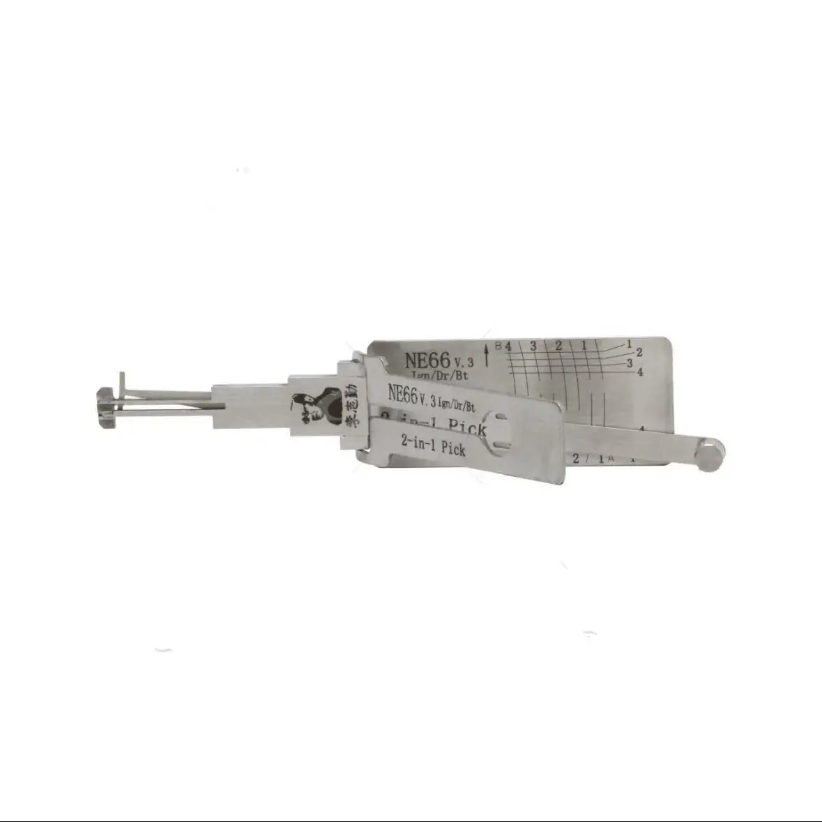 LISHI NE66 2 in 1 locksmith tool for Volvo S80 Car Lock Reading Tooth Opening Tool-Side Milling