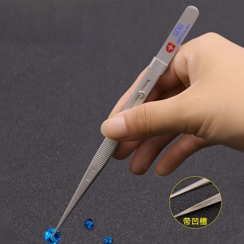 

Professional Stainless Steel Jewelry Tweezers For DIY Diamond Gem Jewelry Jeweler's Jewelry Making Tools High Quality