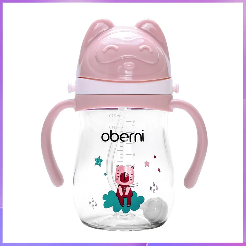 

Чашка Oberni baby учится питьевой чашку/детская кружка/чашка для напитков с ручкой/ремешок для кружки/чашка для напитков из тританового материала