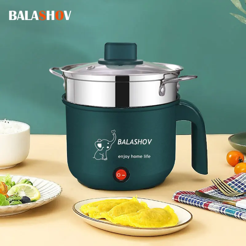 Mini Electric Rice Cooker Non-stick Cooking Machine 1.8L Single/Double Layer Hot Pot Multifunction Electric Rice Cooker for Home