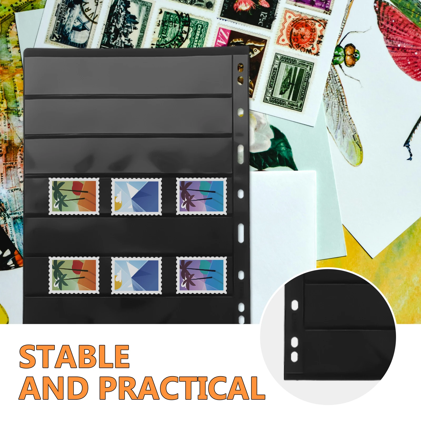 

10 Sheets Collection Binder Lightweight Storage Book Coin Holder Albums Albums Collectors