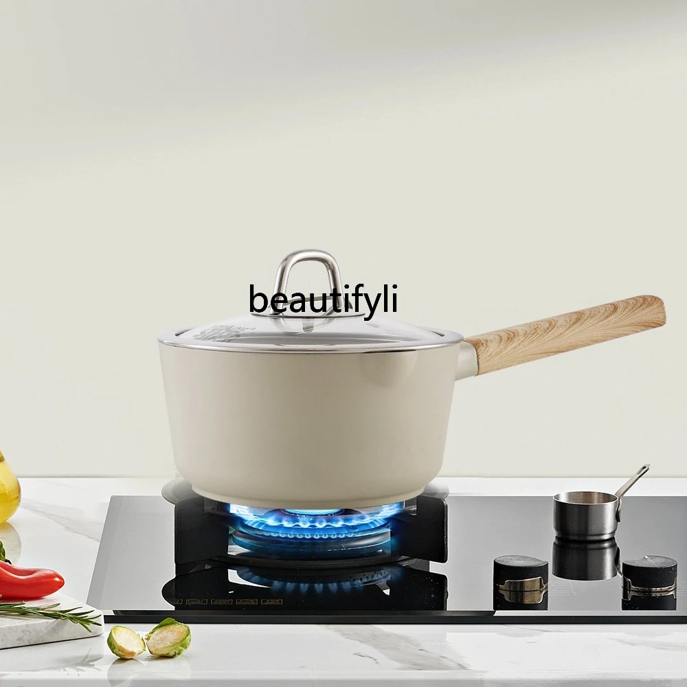 Estufado doméstico, filete frito, leche estofada, sartén antiadherente multifuncional, juego de cuatro piezas