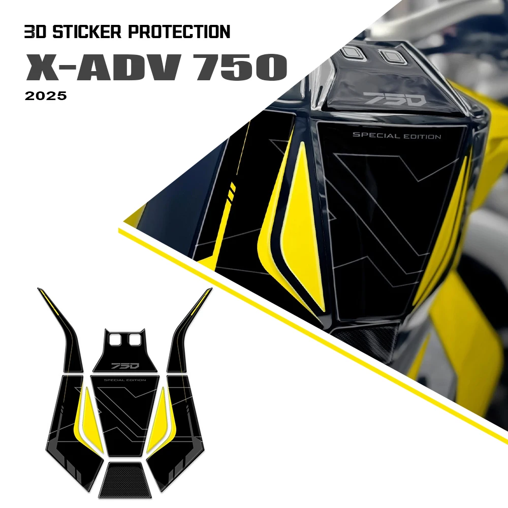 

XADV750 2025 Accessories Ignition Area Decal Kit 3D Epoxy Sticker Protection For X-ADV 750 2026