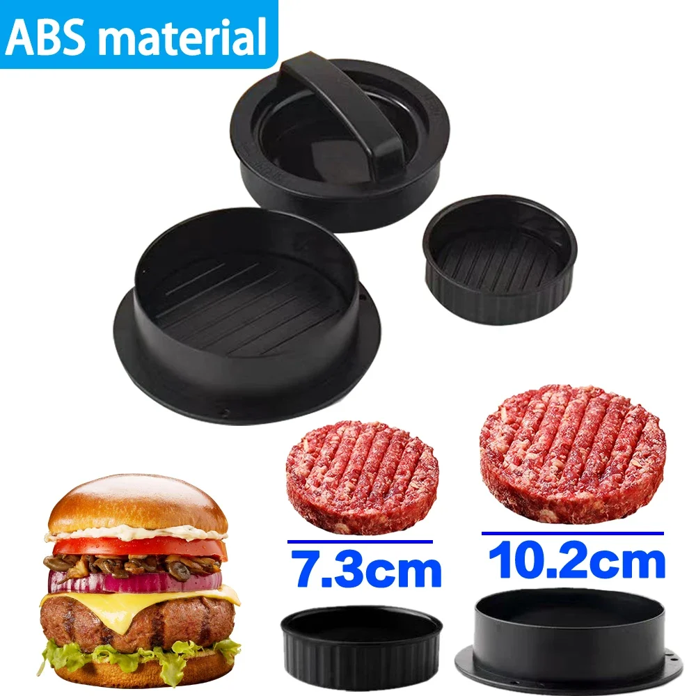 ABS prasa do hamburgerów mięsny placek Press nadziewane formierka Burger z papier do pieczenia wkładki Patty narzędzia do pieczenia ciasta grill akcesoria kuchenne