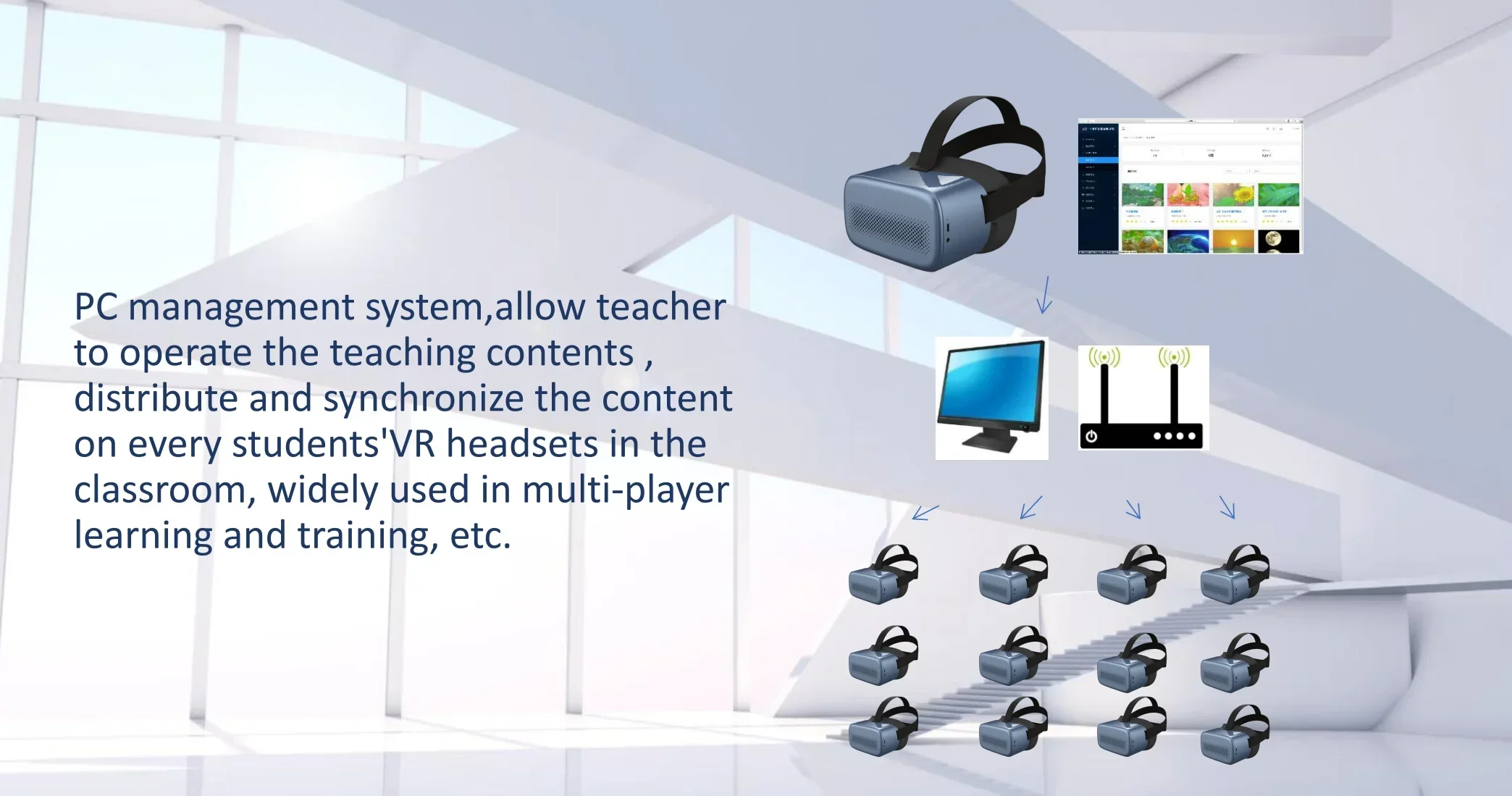 

2026 Immersive Education Stereoscopic 3D Video Exhibition Wall Standalone Virtual Reality Vr Headsets