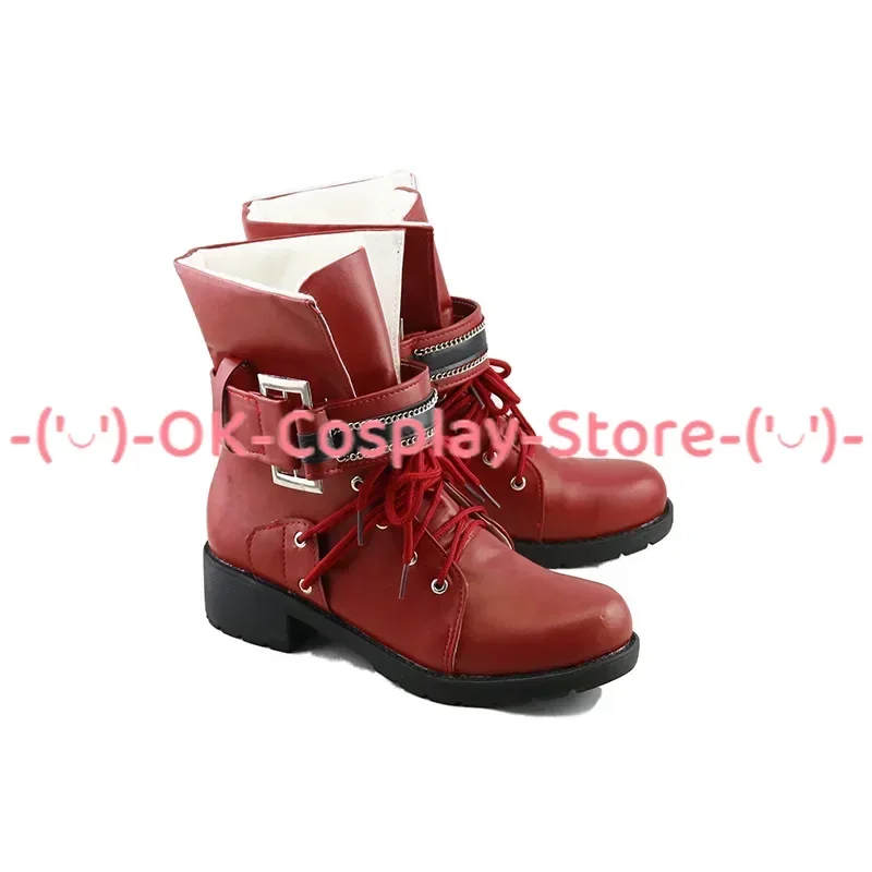 Zapatos de Cosplay del juego FF7 Final Fantasy VII Tifa Lockhart, botas de Carnaval de Halloween, utilería hecha a medida