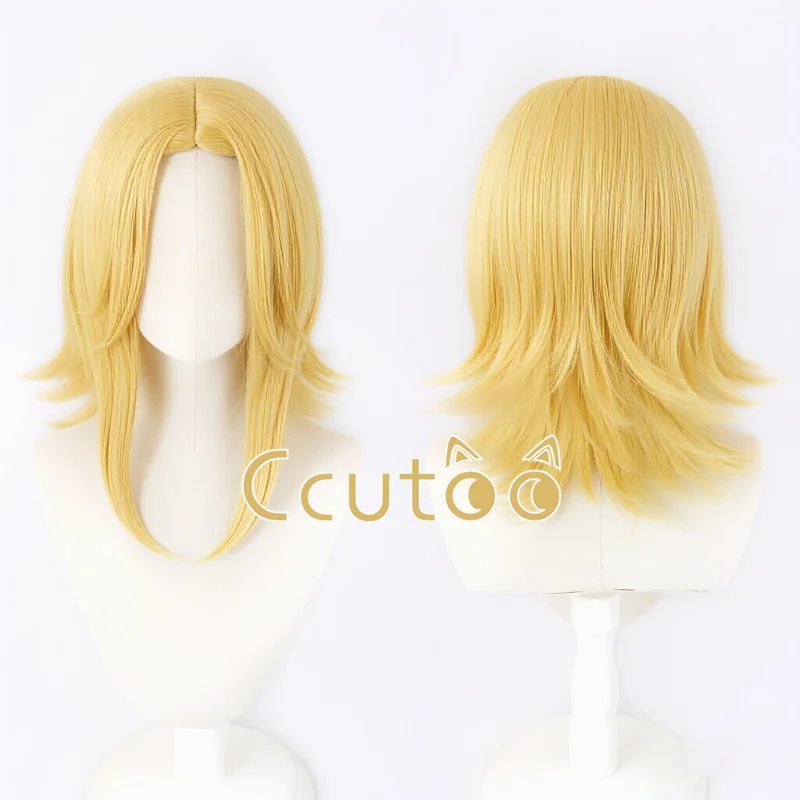 

Jonathan Joestar Cosplay Wigs Golden Short STEEL BALL RUN Cosplay Wigs Heat Resistant Synthetic Hair Party Wig Party+ Wig Cap