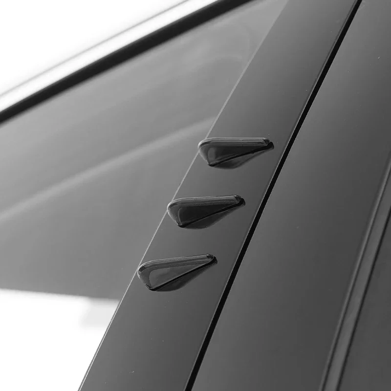 

10 шт. полоски дефлектора ветра автомобиля - декоративная накладка для предотвращения столкновений, шумоподавление ветра и кузова