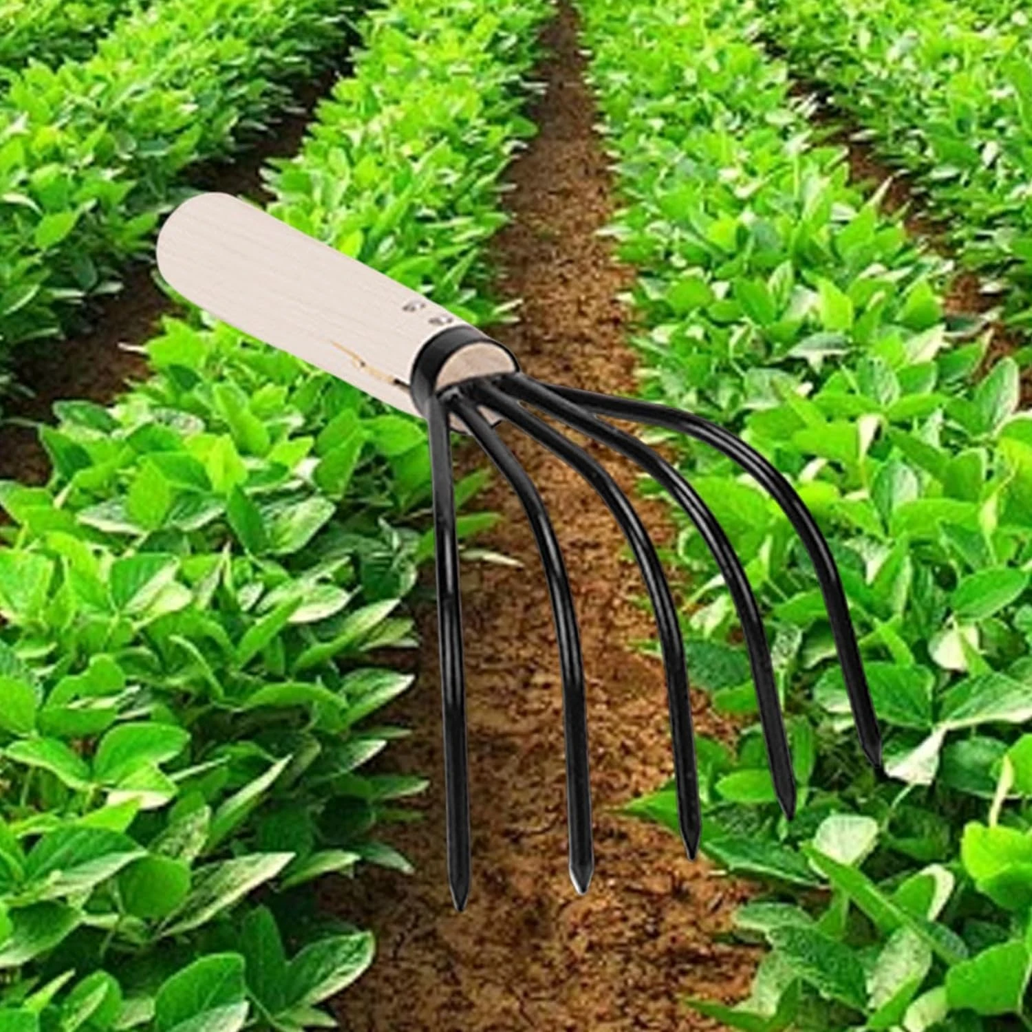 Efficient, Economical, Lightweight, Durable 5-Tines Claw Hand Rake for Gardeners - Convenient and Portable Option for Every Enth