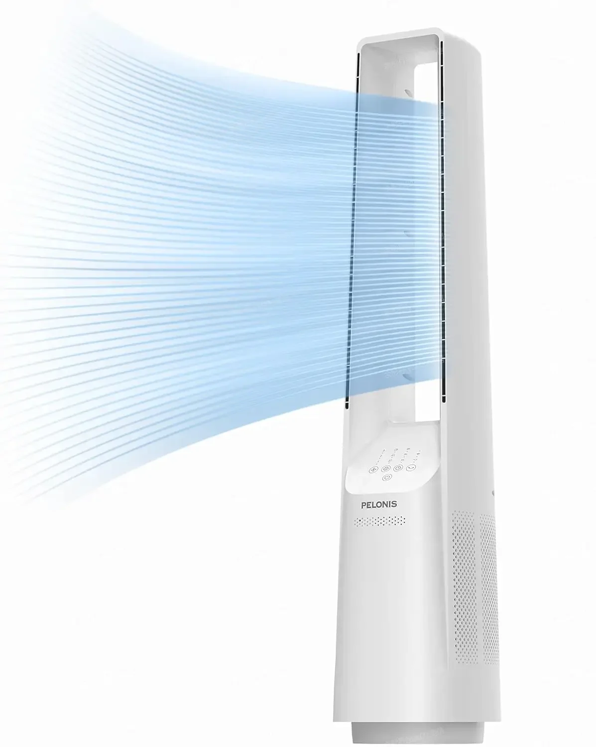 

Bladeless Tower Fan With Powerful Airflow Alexa Google Compatible Six Speed Settings Quiet DC Motor 120 Degree Oscillation Seven
