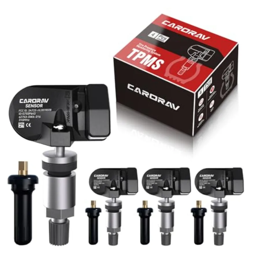 

4 Pack TPMS Sensor Tire Pressure Monitoring System Sensor Compatible for Honda Accord 08-12 Fit 2008 CRV 07-11 315MHz Replaces