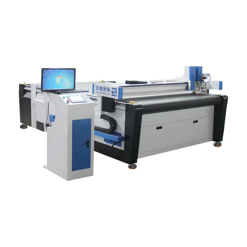 cnc vibrating blade carton cutting machine corrugated board oscillating vibration knife cutting machine