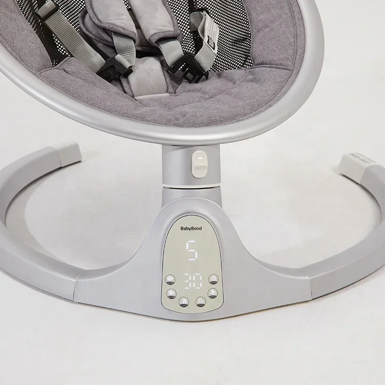 Chaise balançoire électrique pour bébé, berceau multifonctionnel en alliage d'aluminium, lit de bébé haute résistance, jeu pour bébé de 0 à 24 mois