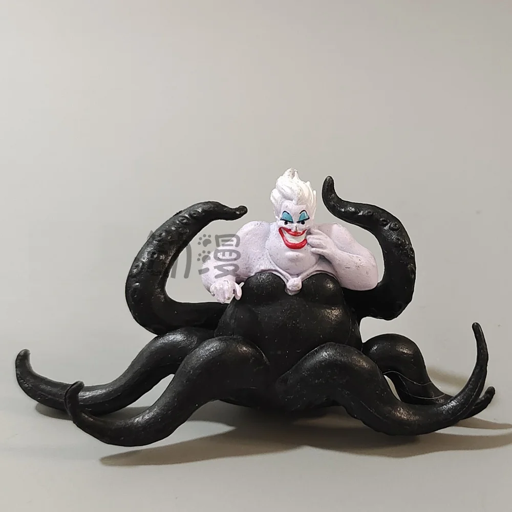 Disney Parts Trumpet Antagonist Ursula Devil Ornament Pvc Anime Figurine Model Micro Landscape Decoration