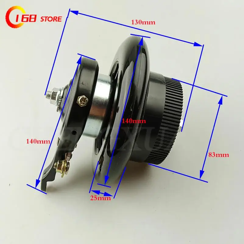 Size 6 inch 140mm Pu solid front or rear wheel with Drum brake kit for small electric scooters Mini folding scooter