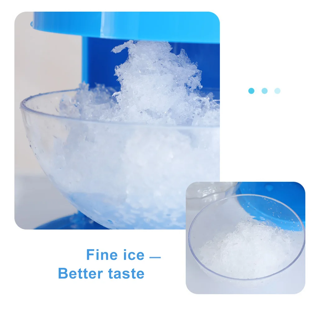 Ice Crusher DIY Drink Breaker Tabletop Snow Cone Maker Shaver Countertop Party Shredding Shaved Crushing Machine Slushy Maker