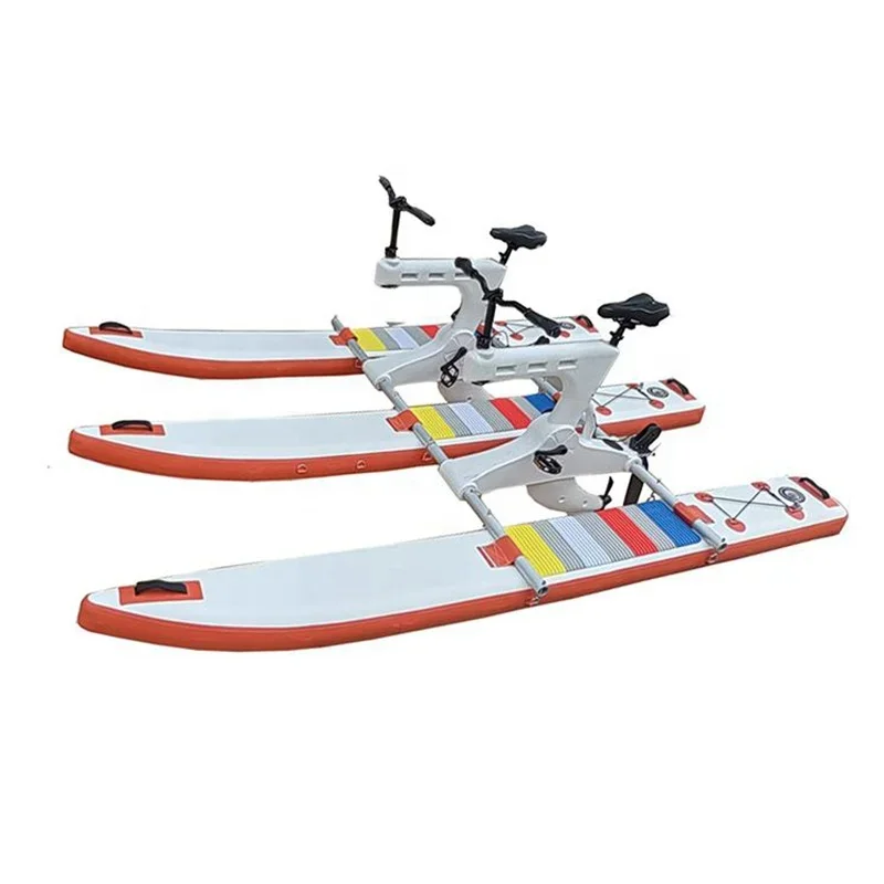 Floating Weightless Manual Feet Pedal Boat Water Bicycle Inflatable Sea Bike With Propellers