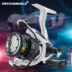 VWVIVIDWORLD,Fishing Reel,Zinc Alloy Gear,Aluminum Alloy Spool,Alloy Arm,Strong Body,Spinning Reel,Suit Salwater,Casting Reel