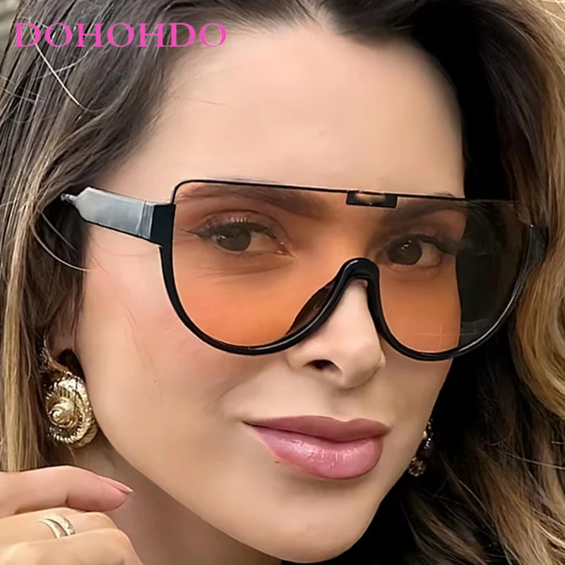 

DOHOHDO 2026 Sunglasses Large Frame Sunglasses Outdoor Windproof Sunglasses Goggles Street Shooting Personality Fashion UV400