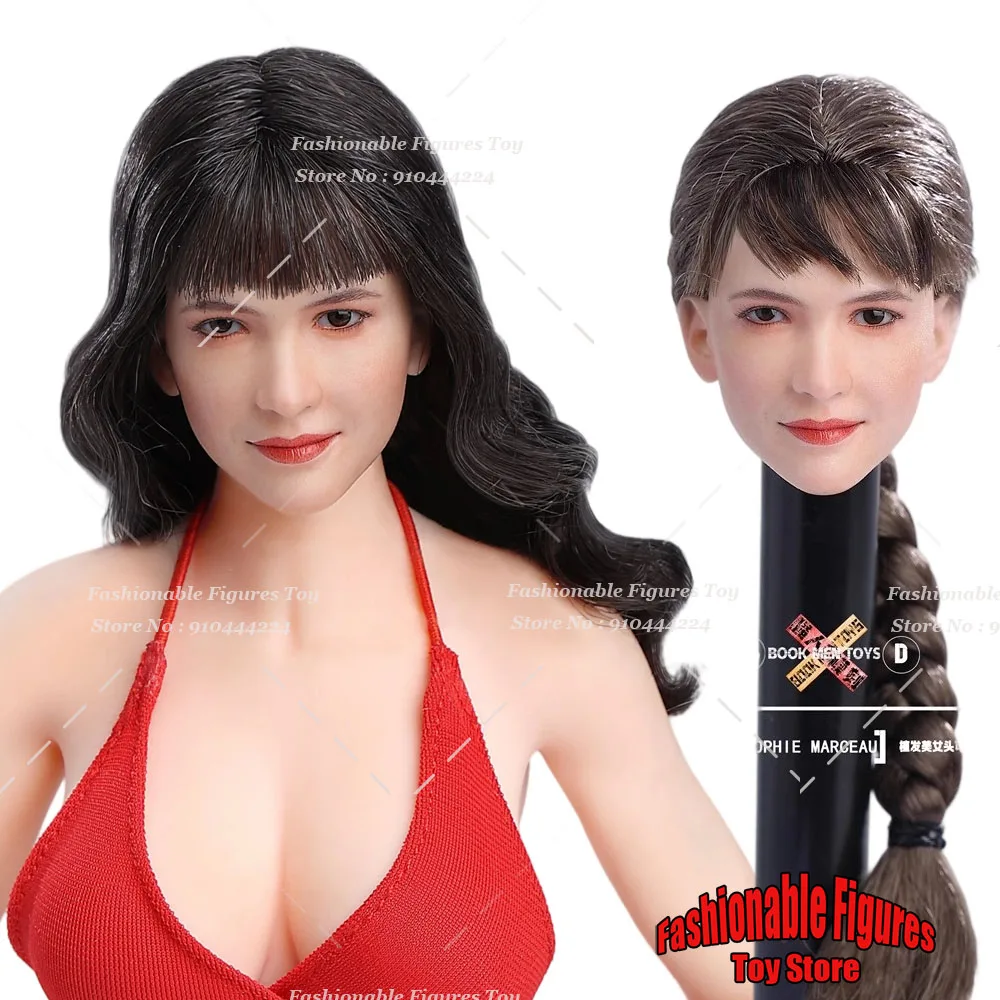 

‌ BM01 1/6 Женская солдатская скульптура головы Софи Марцео Красота Модель головы с подвижными глазами подходит для 12-дюймовой экшн-фигурки из бледной кожи тела