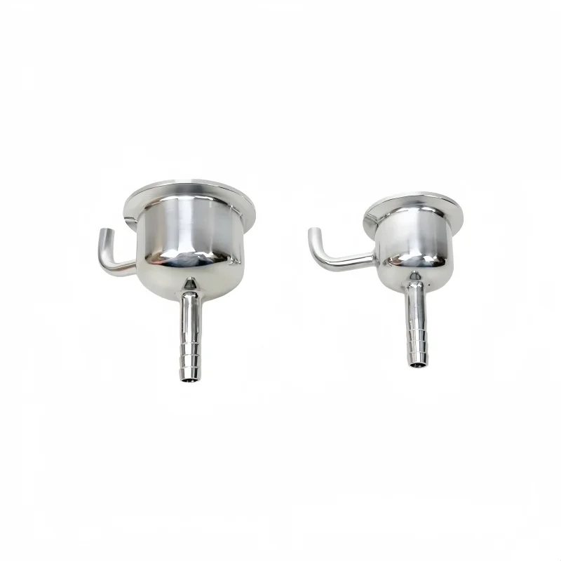 2 (51mm)OD64mm Stainless Steel 304 Tri-clamp Reducer * 9.5mm Pagoda And 8mm Exhaust Pipe For Home Brewing Distillation