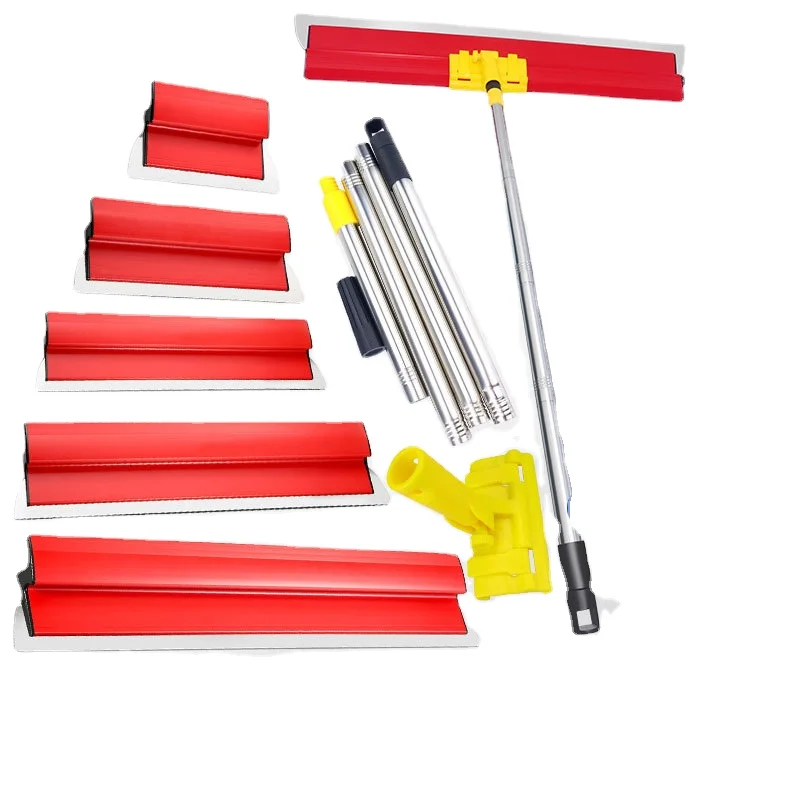 Conjunto de Ferramentas de Drywall de Espátula de Alisamento Skimming Lâmina Flexível para Construção de Parede de Cimento Aço Inoxidável
